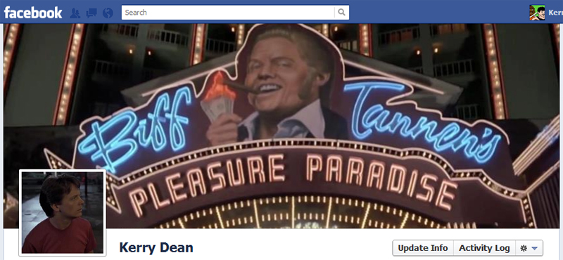 Facebook Timeline Cover Picture: Back to the Future (Pt2)